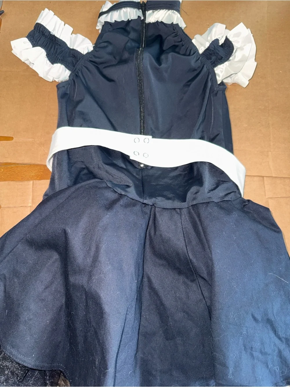 Weissman Black and White Ruffled Maid Costume Dress for Kids